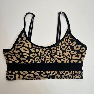 Bikini Women's Top Cheetah Animal Print Sz S